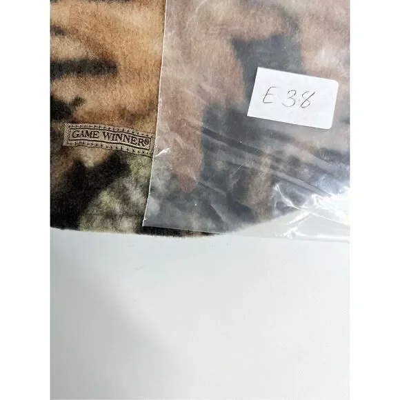 NWT Mossy Oak Fleece Face Mask Brown Duck Lined - Picture 9 of 9